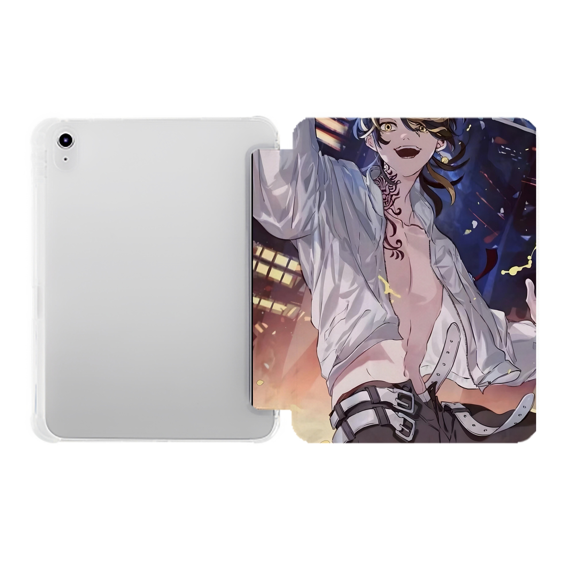 （画像用） 東京リベンジャーズ Tokyo Revengers IPad ケース ペン収納付き 三つ折りスタンド PUレザー×シリコン 対応機種9.5/10.5/10.9インチ